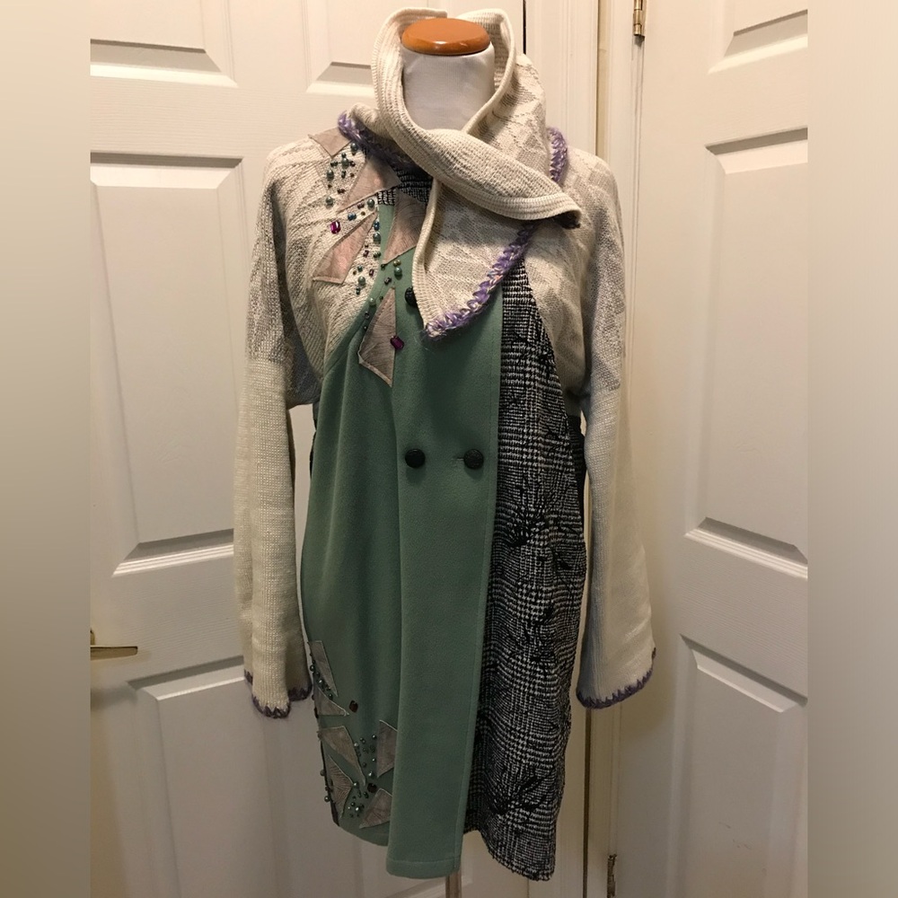 NEW FASHION COAT -exclusive collection , no other like that , M/L, wool